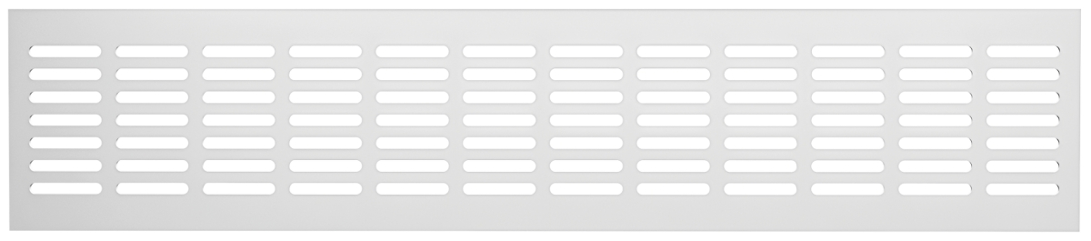Решетка переточная алюминиевая с покрытием полимерной эмалью 480x80 4808DP Al Белая
